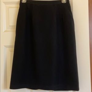Beautiful black wool pencil skirt